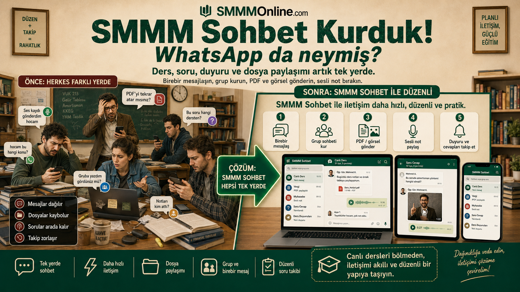 SMMM Sohbet Kurduk! WhatsApp da neymiş?