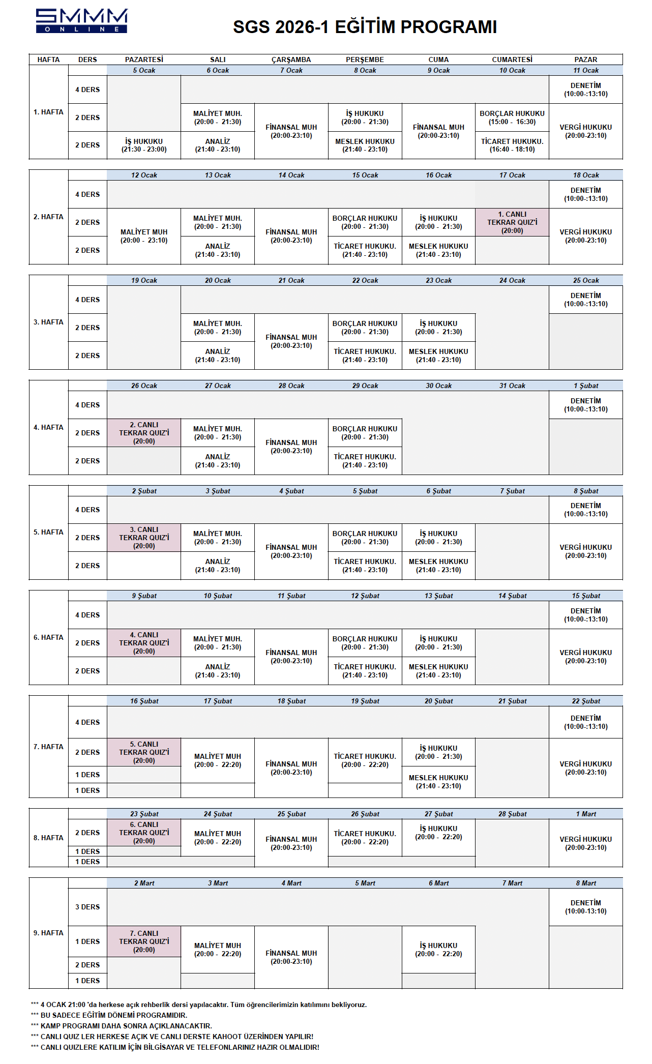 2026-1guncel-program